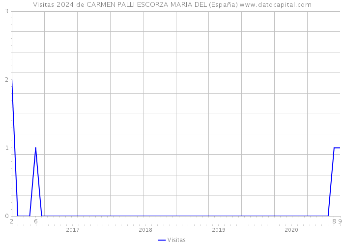 Visitas 2024 de CARMEN PALLI ESCORZA MARIA DEL (España) 