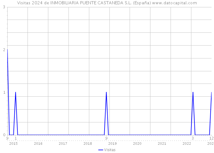 Visitas 2024 de INMOBILIARIA PUENTE CASTANEDA S.L. (España) 