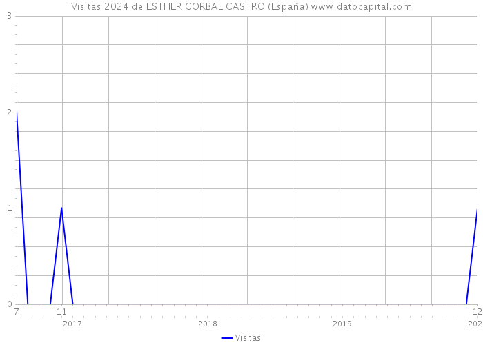 Visitas 2024 de ESTHER CORBAL CASTRO (España) 