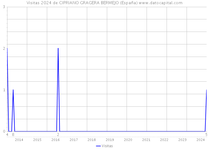 Visitas 2024 de CIPRIANO GRAGERA BERMEJO (España) 