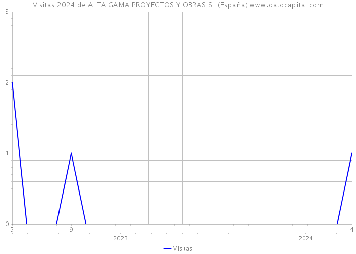 Visitas 2024 de ALTA GAMA PROYECTOS Y OBRAS SL (España) 