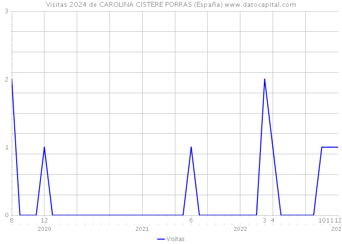 Visitas 2024 de CAROLINA CISTERE PORRAS (España) 
