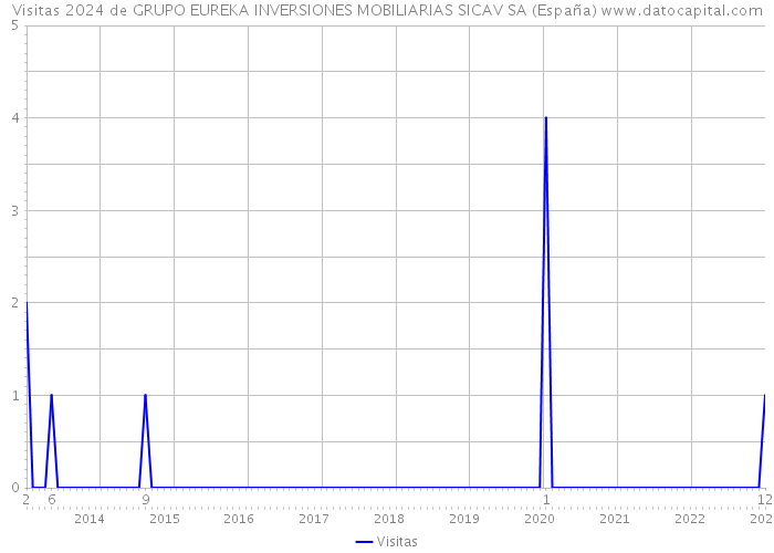 Visitas 2024 de GRUPO EUREKA INVERSIONES MOBILIARIAS SICAV SA (España) 