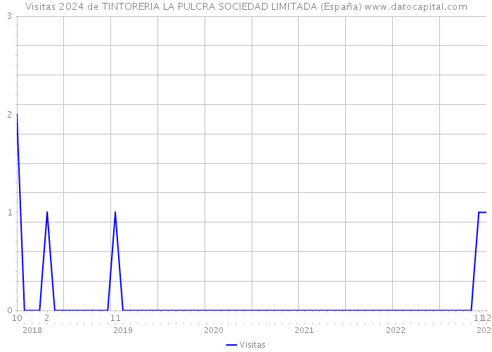 Visitas 2024 de TINTORERIA LA PULCRA SOCIEDAD LIMITADA (España) 