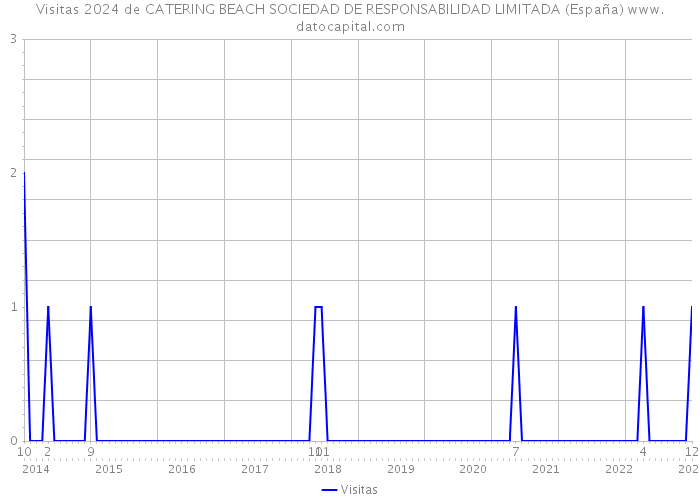 Visitas 2024 de CATERING BEACH SOCIEDAD DE RESPONSABILIDAD LIMITADA (España) 