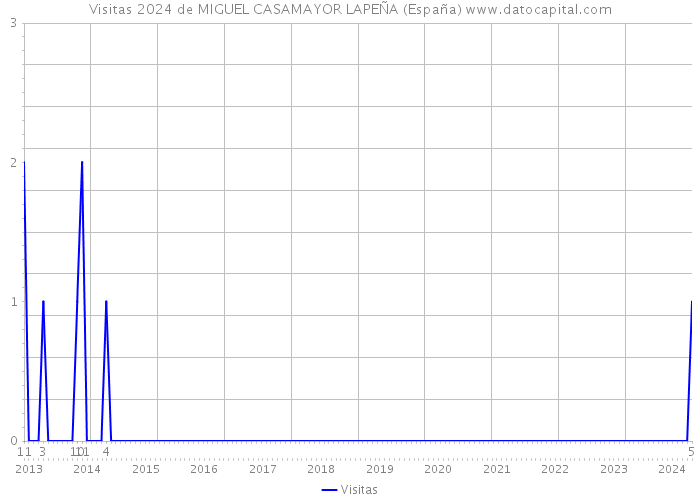 Visitas 2024 de MIGUEL CASAMAYOR LAPEÑA (España) 
