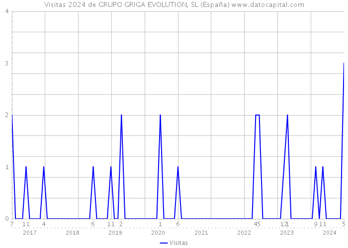 Visitas 2024 de GRUPO GRIGA EVOLUTION, SL (España) 