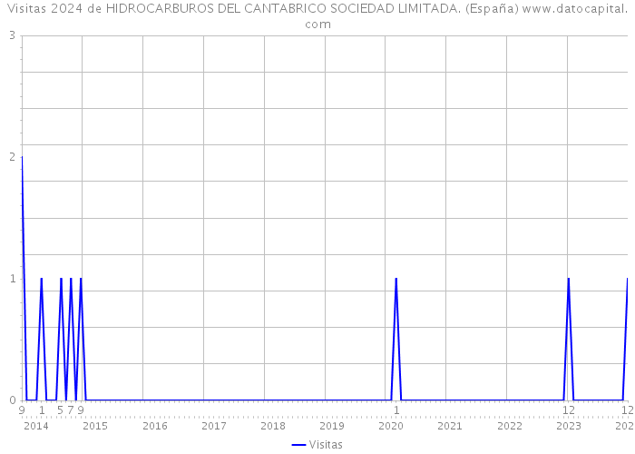 Visitas 2024 de HIDROCARBUROS DEL CANTABRICO SOCIEDAD LIMITADA. (España) 