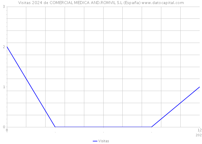 Visitas 2024 de COMERCIAL MEDICA AND.ROMVIL S.L (España) 
