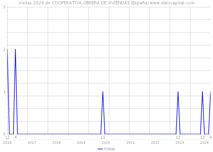Visitas 2024 de COOPERATIVA OBRERA DE VIVIENDAS (España) 