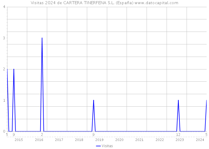 Visitas 2024 de CARTERA TINERFENA S.L. (España) 