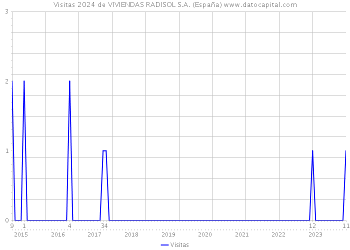 Visitas 2024 de VIVIENDAS RADISOL S.A. (España) 