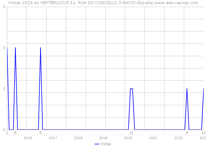 Visitas 2024 de VERTERLUCUS S.L. RUA DO CONCELLO, 5 BAIXO (España) 