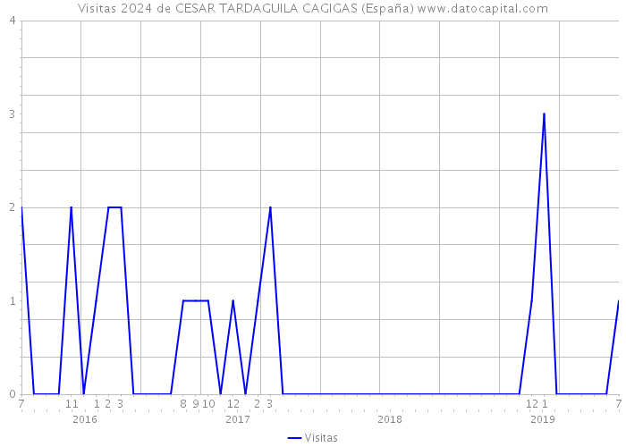 Visitas 2024 de CESAR TARDAGUILA CAGIGAS (España) 