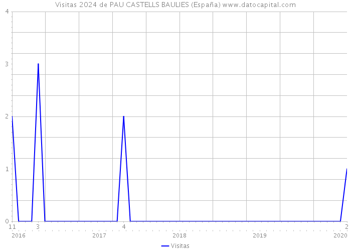 Visitas 2024 de PAU CASTELLS BAULIES (España) 