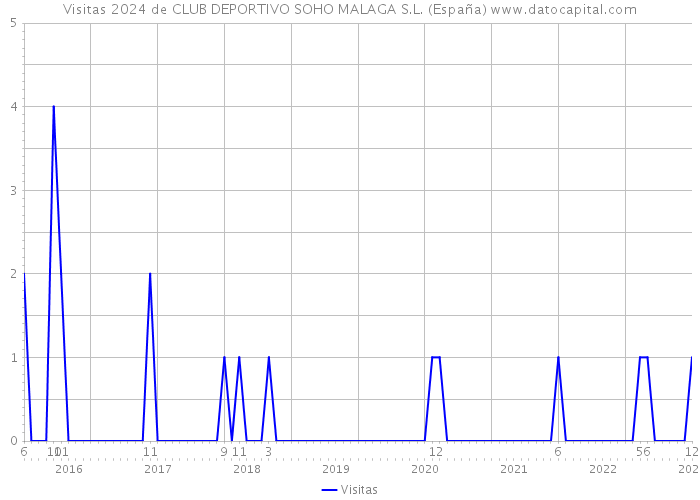 Visitas 2024 de CLUB DEPORTIVO SOHO MALAGA S.L. (España) 