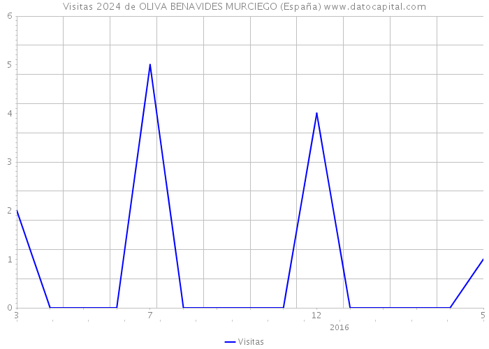 Visitas 2024 de OLIVA BENAVIDES MURCIEGO (España) 