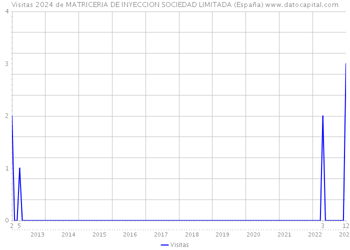 Visitas 2024 de MATRICERIA DE INYECCION SOCIEDAD LIMITADA (España) 