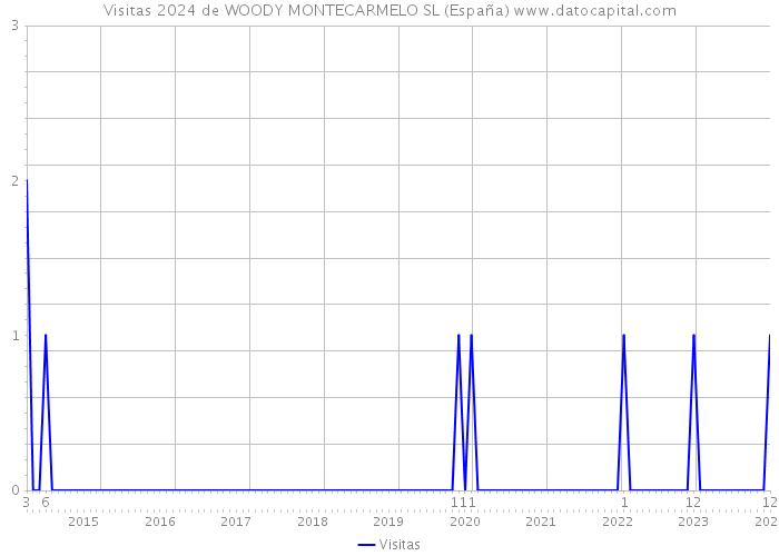 Visitas 2024 de WOODY MONTECARMELO SL (España) 