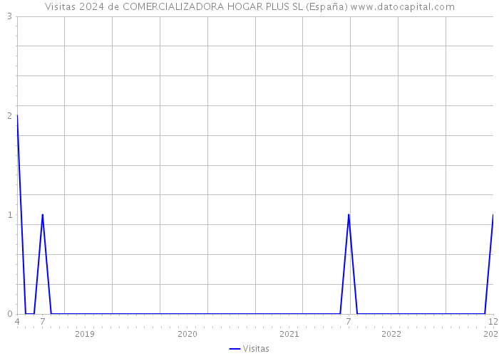 Visitas 2024 de COMERCIALIZADORA HOGAR PLUS SL (España) 