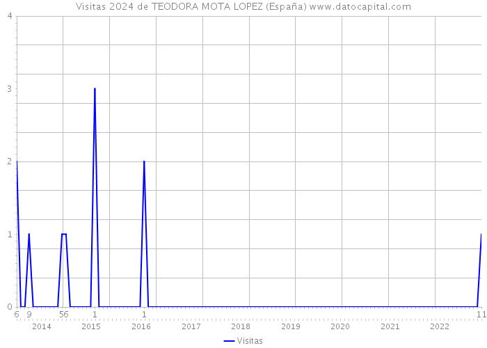 Visitas 2024 de TEODORA MOTA LOPEZ (España) 