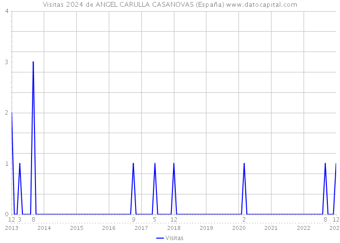 Visitas 2024 de ANGEL CARULLA CASANOVAS (España) 
