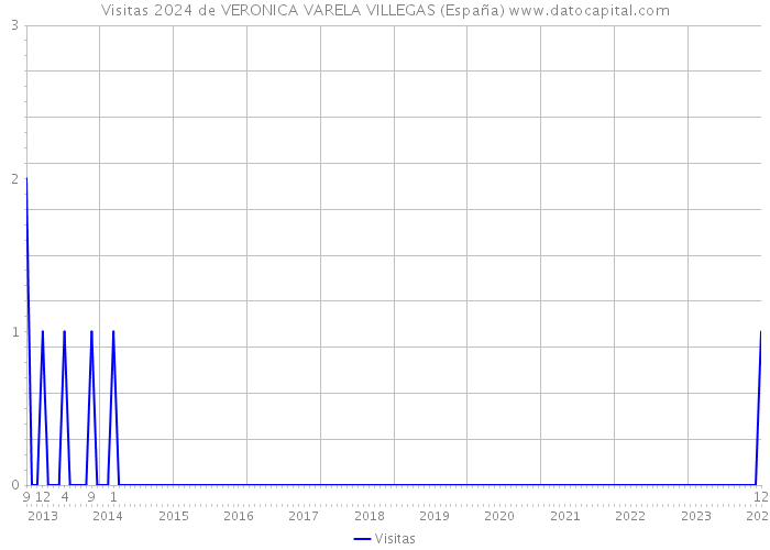 Visitas 2024 de VERONICA VARELA VILLEGAS (España) 