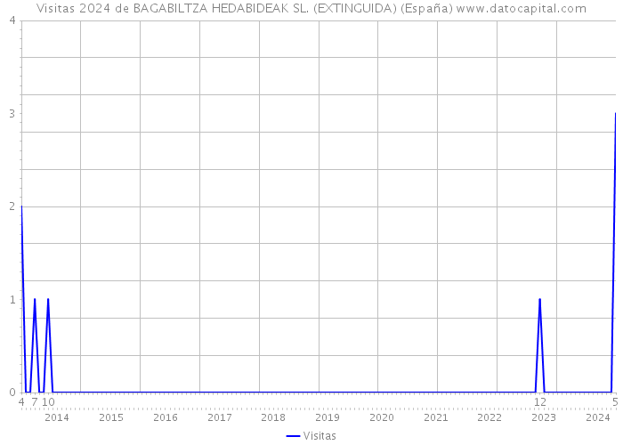 Visitas 2024 de BAGABILTZA HEDABIDEAK SL. (EXTINGUIDA) (España) 