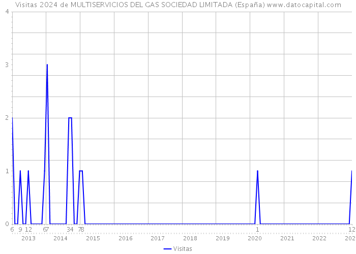 Visitas 2024 de MULTISERVICIOS DEL GAS SOCIEDAD LIMITADA (España) 