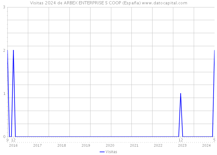 Visitas 2024 de ARBEX ENTERPRISE S COOP (España) 