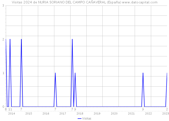 Visitas 2024 de NURIA SORIANO DEL CAMPO CAÑAVERAL (España) 