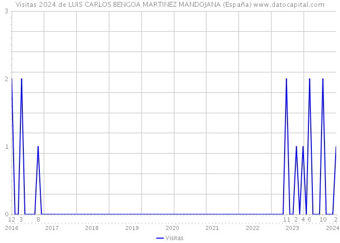 Visitas 2024 de LUIS CARLOS BENGOA MARTINEZ MANDOJANA (España) 