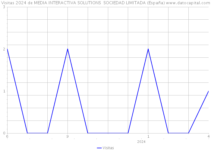 Visitas 2024 de MEDIA INTERACTIVA SOLUTIONS SOCIEDAD LIMITADA (España) 