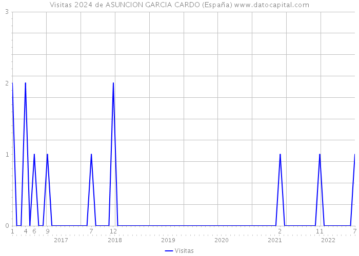 Visitas 2024 de ASUNCION GARCIA CARDO (España) 