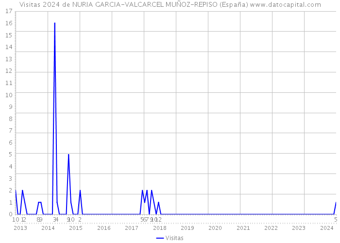 Visitas 2024 de NURIA GARCIA-VALCARCEL MUÑOZ-REPISO (España) 