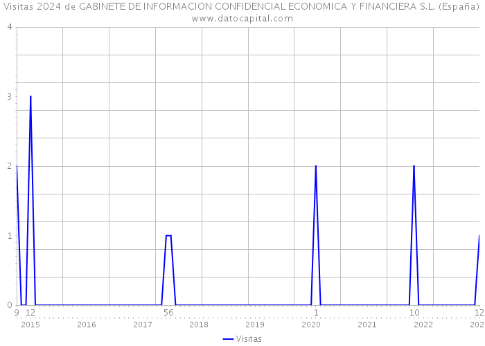 Visitas 2024 de GABINETE DE INFORMACION CONFIDENCIAL ECONOMICA Y FINANCIERA S.L. (España) 