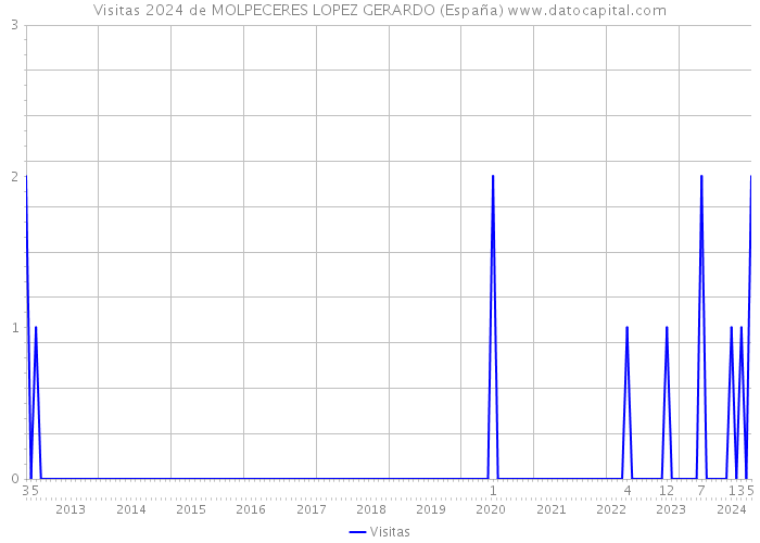 Visitas 2024 de MOLPECERES LOPEZ GERARDO (España) 