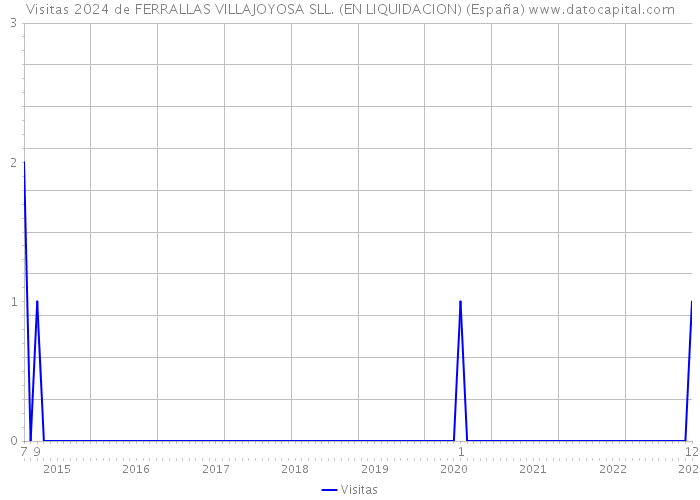 Visitas 2024 de FERRALLAS VILLAJOYOSA SLL. (EN LIQUIDACION) (España) 
