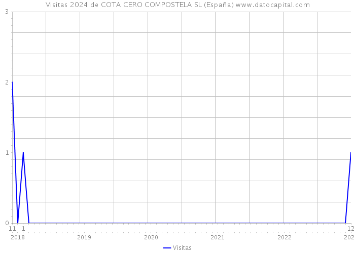 Visitas 2024 de COTA CERO COMPOSTELA SL (España) 