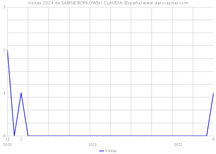 Visitas 2024 de SABINE BORKOWSKI CLAUDIA (España) 