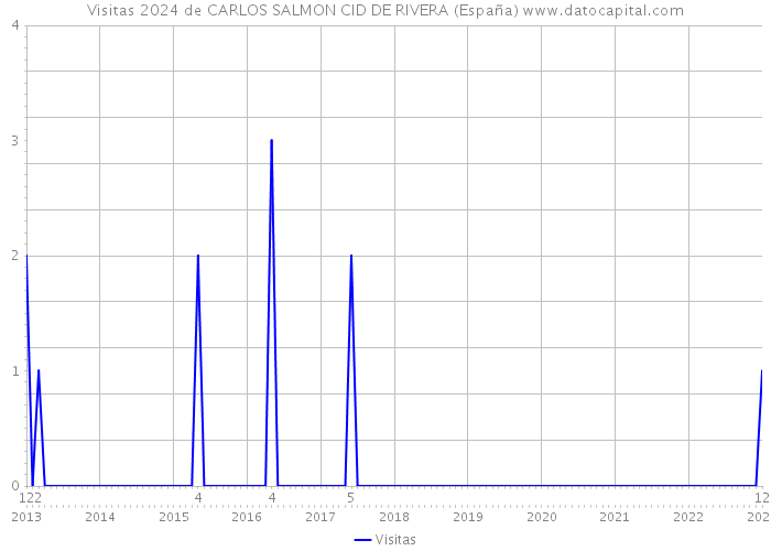 Visitas 2024 de CARLOS SALMON CID DE RIVERA (España) 