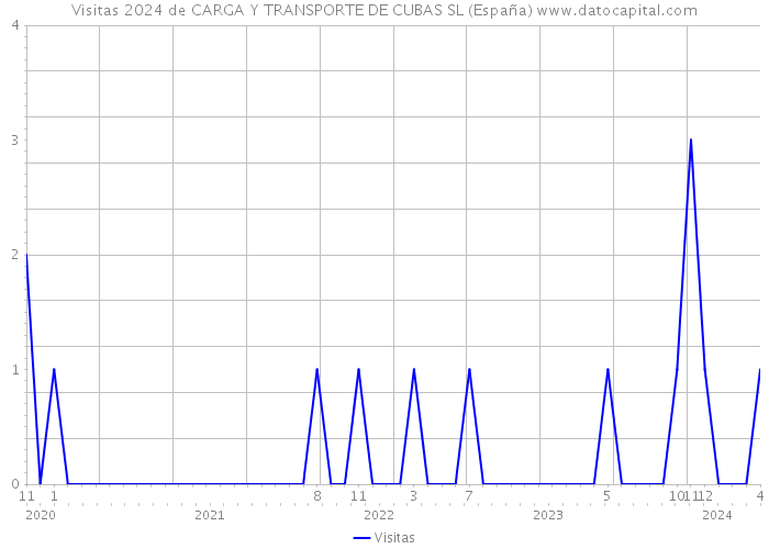 Visitas 2024 de CARGA Y TRANSPORTE DE CUBAS SL (España) 
