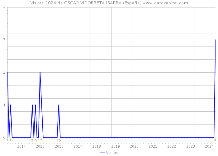 Visitas 2024 de OSCAR VIDORRETA IBARRA (España) 