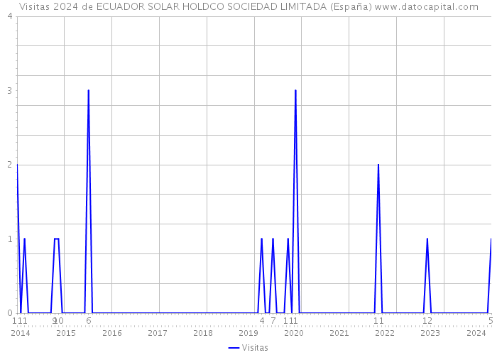 Visitas 2024 de ECUADOR SOLAR HOLDCO SOCIEDAD LIMITADA (España) 