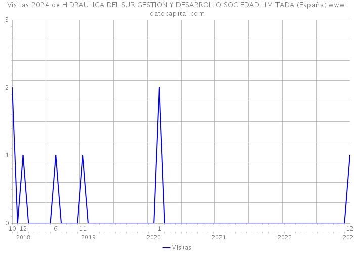 Visitas 2024 de HIDRAULICA DEL SUR GESTION Y DESARROLLO SOCIEDAD LIMITADA (España) 