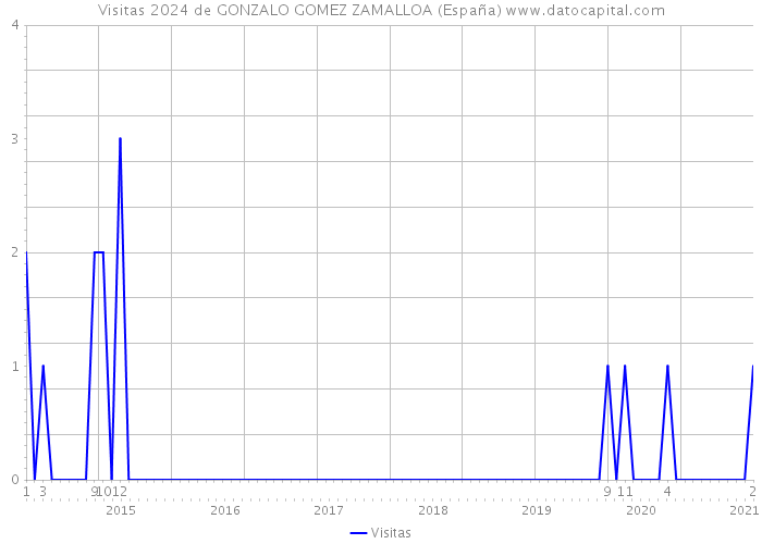 Visitas 2024 de GONZALO GOMEZ ZAMALLOA (España) 