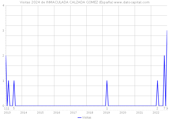 Visitas 2024 de INMACULADA CALZADA GOMEZ (España) 
