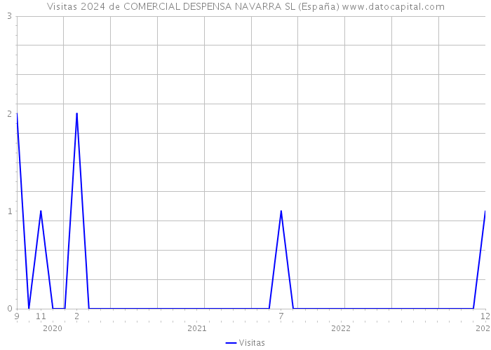 Visitas 2024 de COMERCIAL DESPENSA NAVARRA SL (España) 