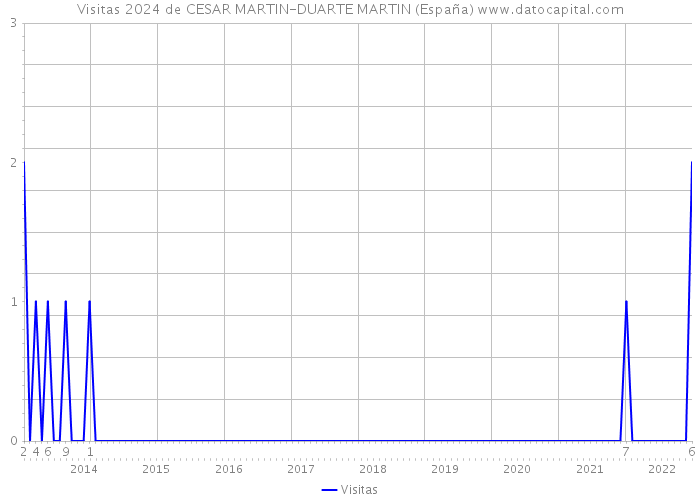 Visitas 2024 de CESAR MARTIN-DUARTE MARTIN (España) 
