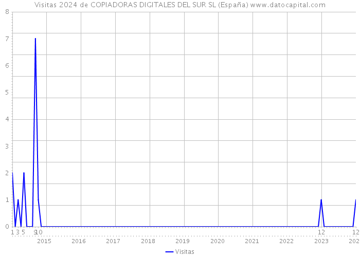 Visitas 2024 de COPIADORAS DIGITALES DEL SUR SL (España) 
